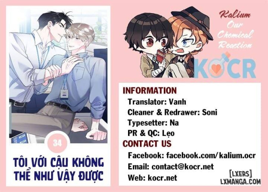 Tôi với cậu không thể như vậy được 