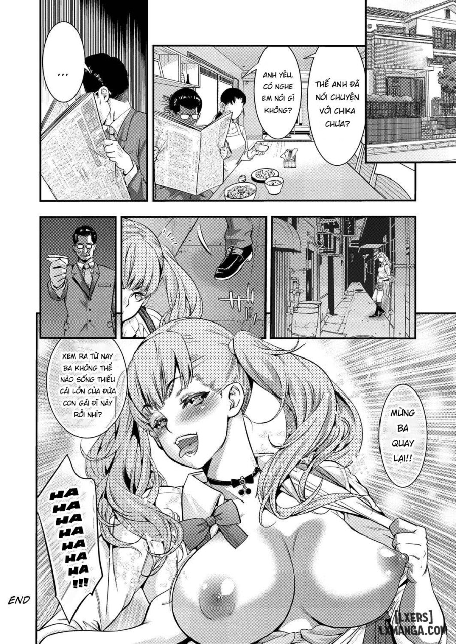 JK Bitch Gyaru ga Enkou o Chichioya ni Okorareta node Kinshin Soukan Shite yatta 