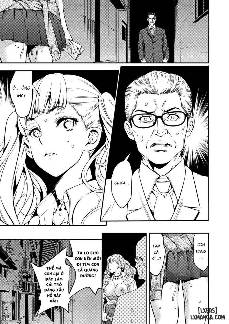 JK Bitch Gyaru ga Enkou o Chichioya ni Okorareta node Kinshin Soukan Shite yatta 
