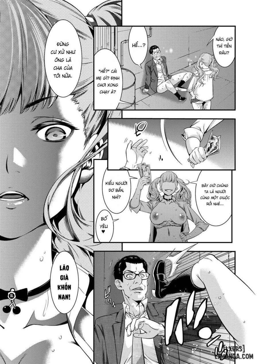 JK Bitch Gyaru ga Enkou o Chichioya ni Okorareta node Kinshin Soukan Shite yatta 