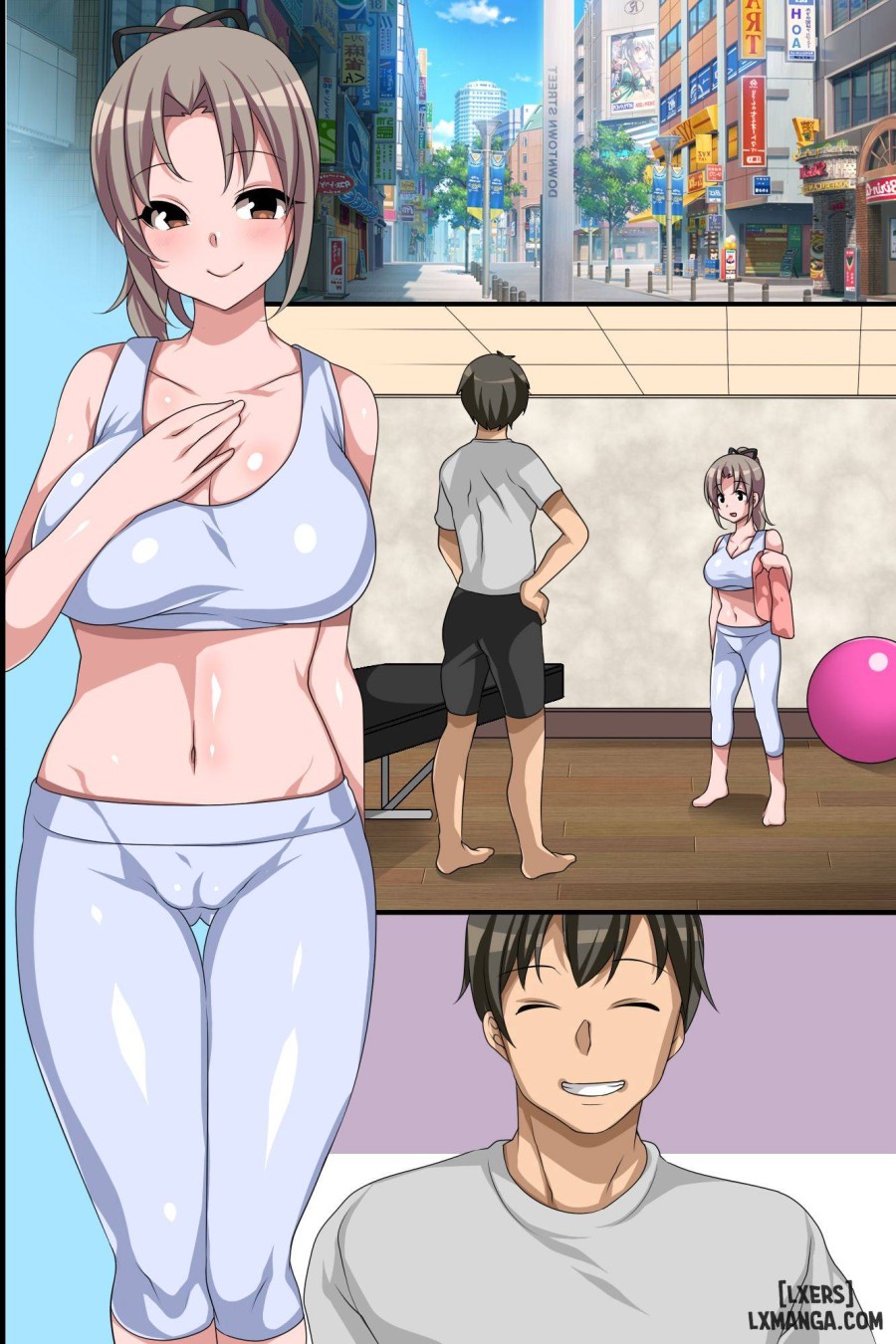 Netorare Inko Training ~ Mucchiri Kyonyu Bijo no Wear o Muite Eroero Training! 