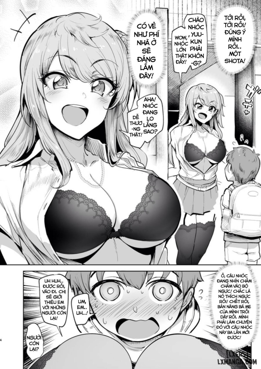 The Place I Stayed Over at Belonged to Perverted Gyaru Onee-chans 