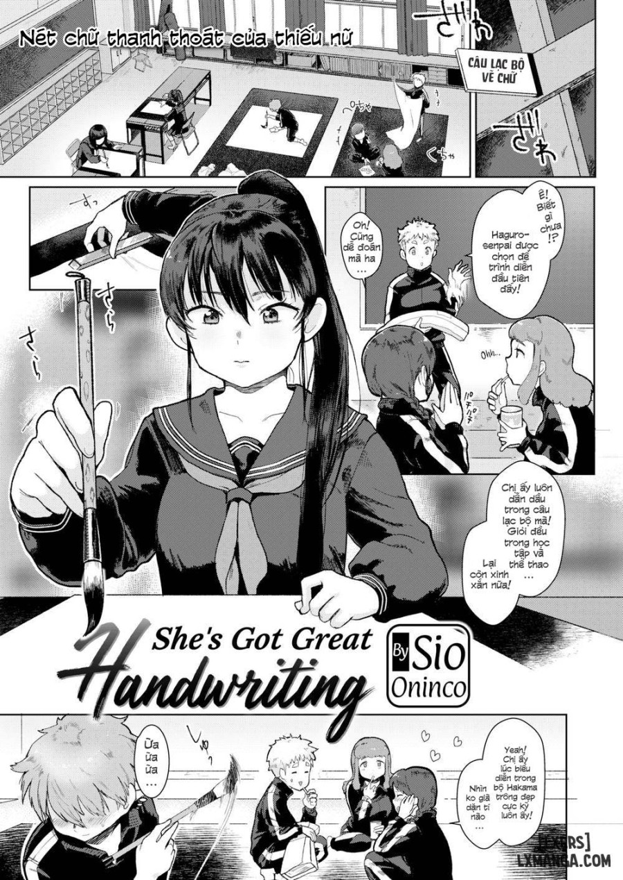 She's got a great handwriting 