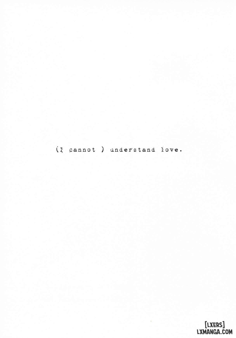 I Cannot Understand Love 