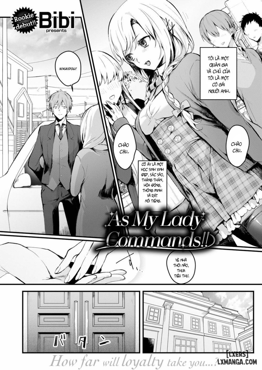 As My Lady Commands 