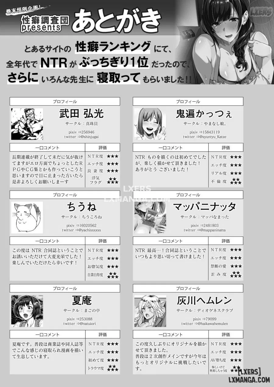 Toaru Site no Seiheki Ranking nite, Zennendai de NTR ga Bucchigiri 