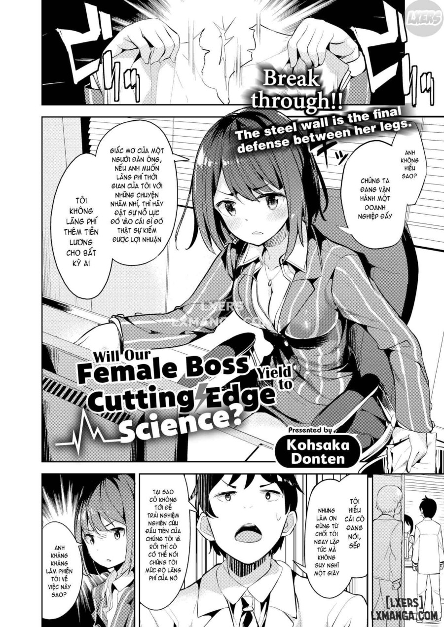 Will Our Female Boss Yield to Cutting Edge Science 