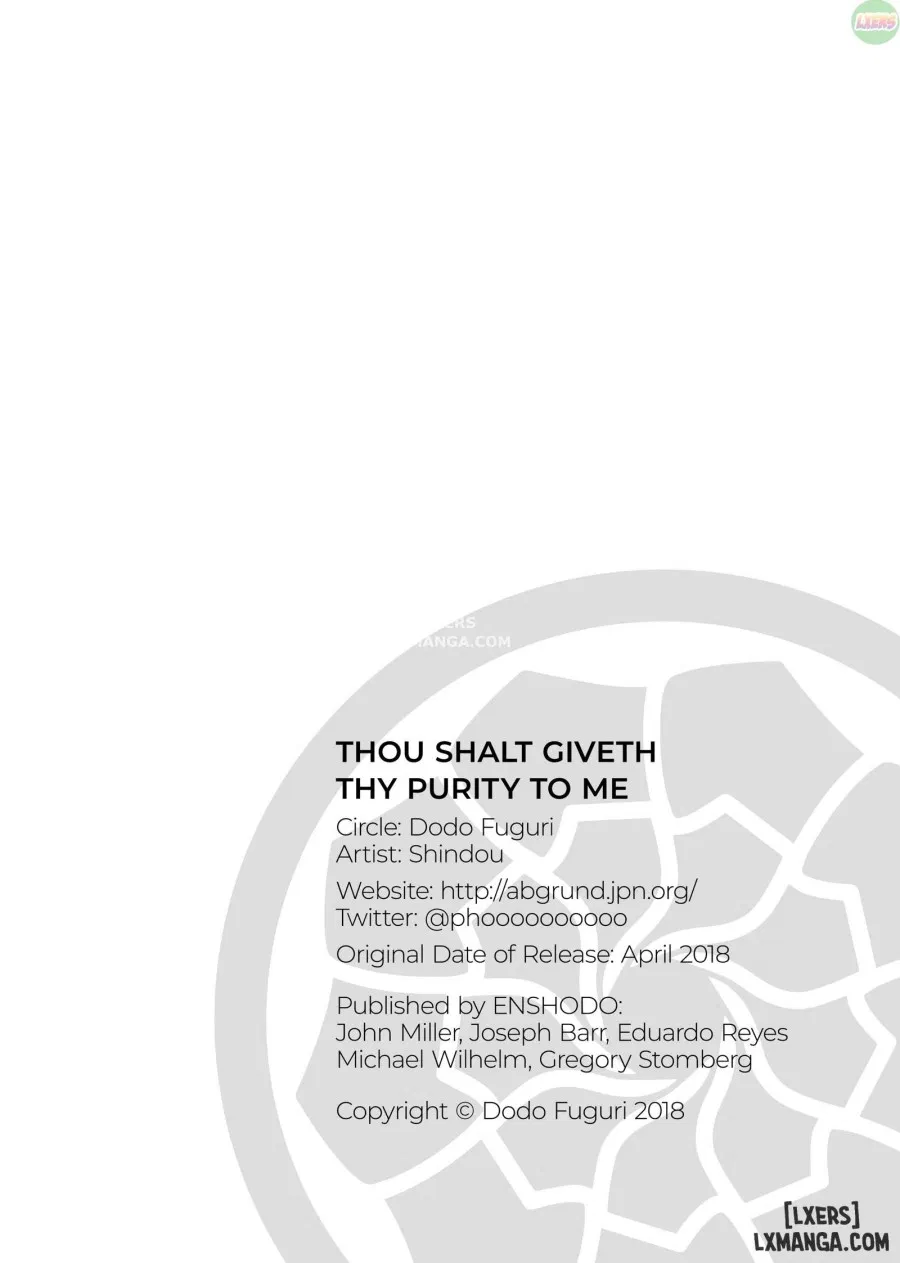Thou Shalt Giveth Thy Purity To Me 