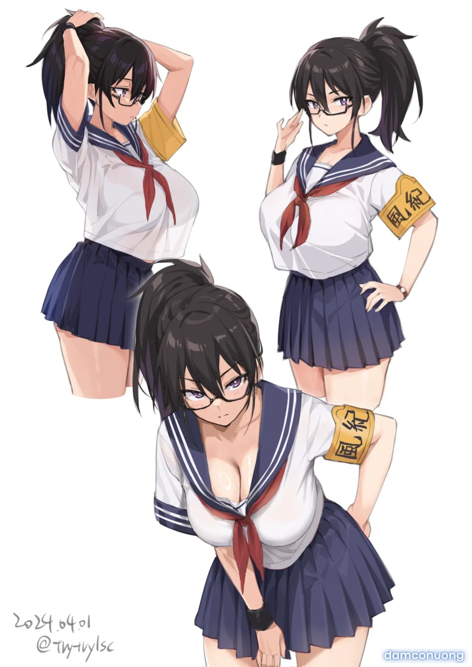 Atarashii Fuuki Iinchou wa Kyonyuu Sugiru Ken 