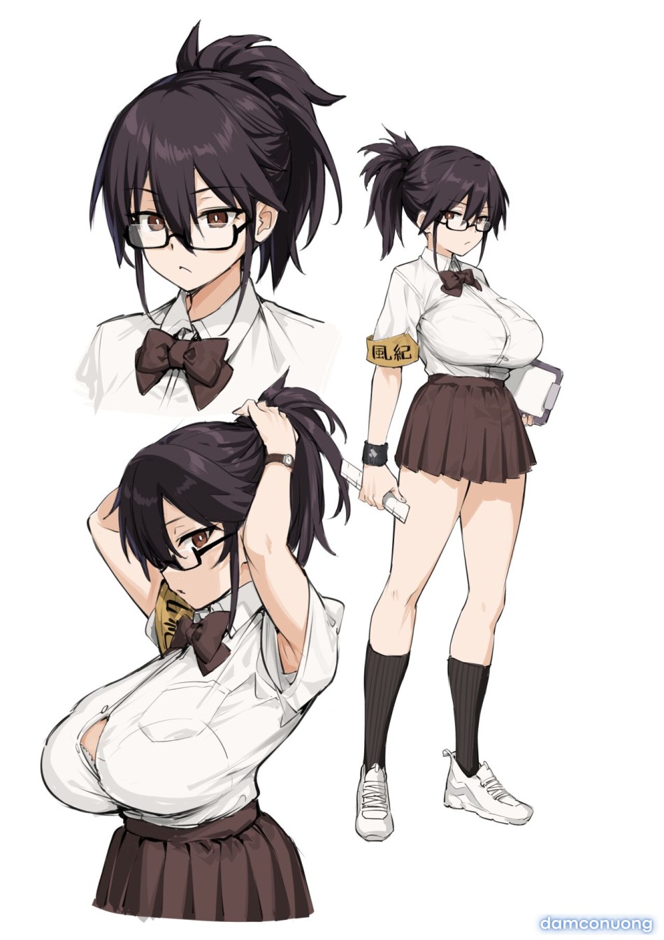 Atarashii Fuuki Iinchou wa Kyonyuu Sugiru Ken 