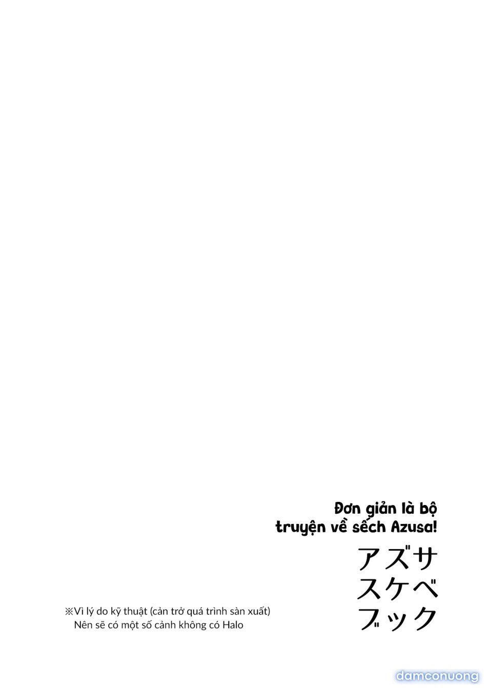 Đơn giản là bộ truyện về sếch Azusa! 
