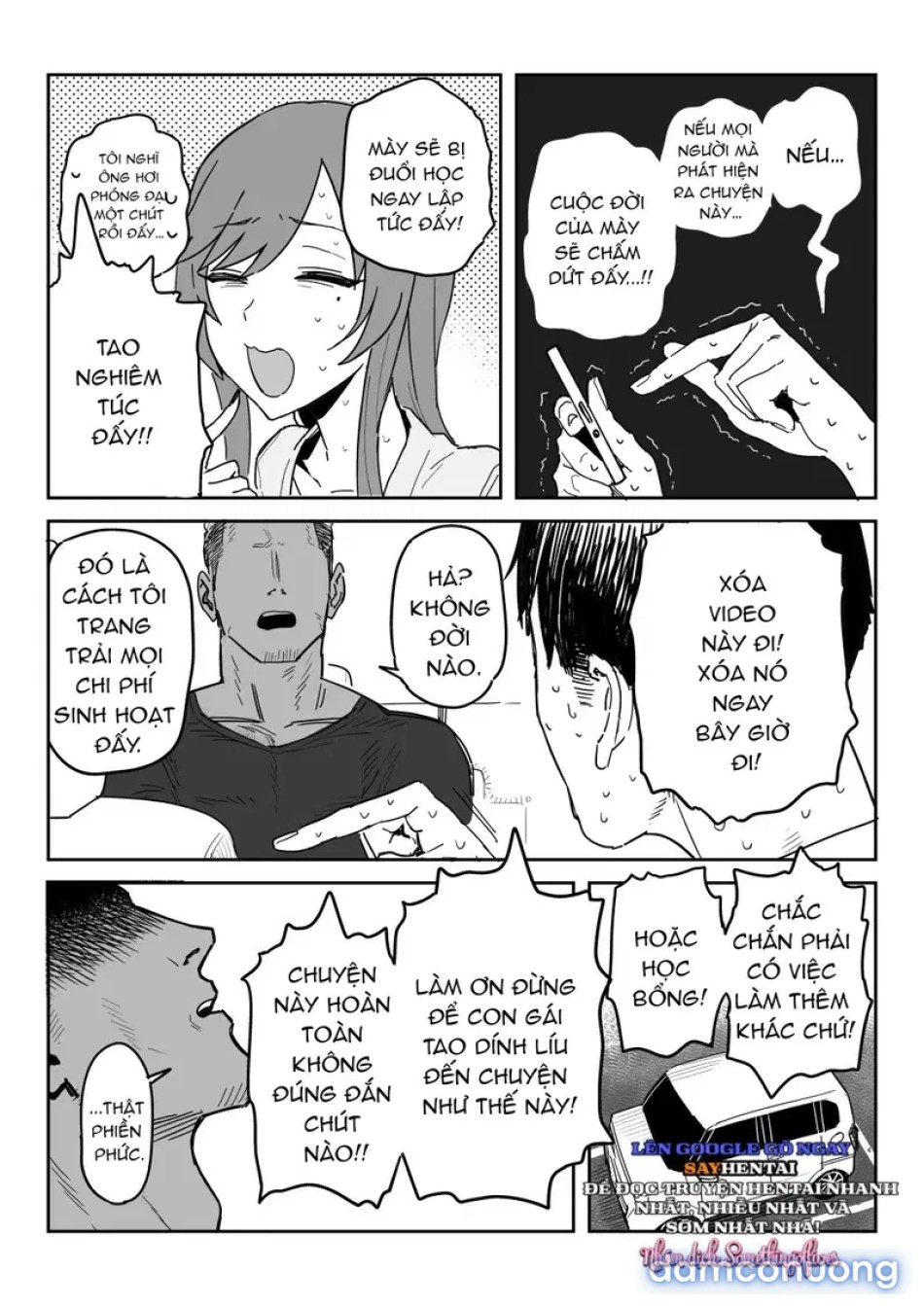 Khiến cho cô ấy ra mắt phim người lớn doujin thay cho con gái mình 